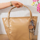 Charm Detail Tote Bag – Rt150 (Tan)