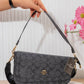 Patterned Flap Shoulder Bag – X208 (Black)