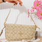 Patterned Flap Shoulder Bag – X208 (Cream)