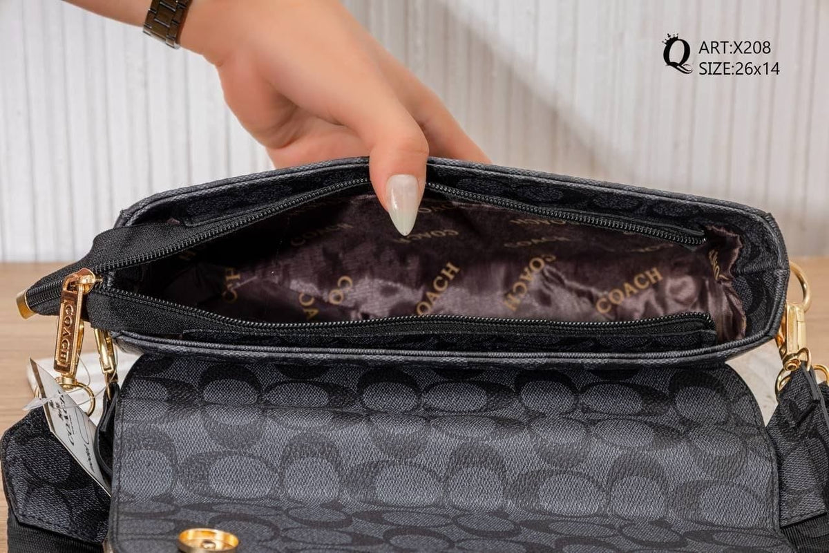 Patterned Flap Shoulder Bag – X208 - detail