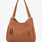 BAG_6 — Tan zip-detail shoulder bag front (Tan)