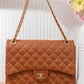 BM125 — Tan quilted chain shoulder bag front, 34 × 24 (Tan)