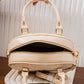 EB494 — Ivory quilted handbag interior, 23 × 17 (Ivory)