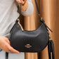 FR03 — Black crescent shoulder bag front (Black)