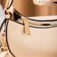 FR03 — Cream crescent shoulder bag zip detail (Cream)