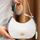 FR03 — White crescent shoulder bag front (White)