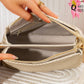Ha1212 — Beige Pattern shoulder bag interior, 26 × 17 (Beige Pattern)