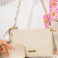 Ha1212 — Beige Pattern shoulder bag front, 26 × 17 (Beige Pattern)