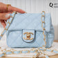 Ha48 — Light Blue mini quilted chain bag front, 16 × 12 (Light Blue)