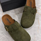 Mh297 — Olive buckle clogs pair view, 37, 38, 39, 40, 41 (Olive)