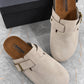 Mh297 — Beige buckle clogs pair view, 37, 38, 39, 40, 41 (Beige)