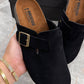 Mh297 — Black buckle clogs pair view, 37, 38, 39, 40, 41 (Black)