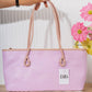 N149 — Lilac woven-pattern shoulder tote front, 38 × 21 (Lilac)