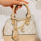 N151 — Beige mini patterned handbag front, 19 × 15 (Beige)