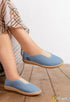 N2389 — Light Blue textured slip-on shoes pair view, 37, 38, 39, 40, 41 (Light Blue)