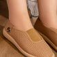 N2389 — Camel textured slip-on shoes close-up, 37, 38, 39, 40, 41 (Camel)