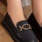 N2450 — Black metal detail loafers detail view, 37, 38, 39, 40, 41 (Black)
