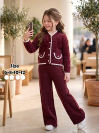 KD002* — Burgundy / 4Y, 6Y, 8Y, 10Y (Burgundy)
