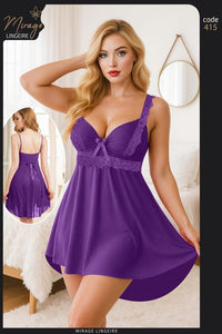 415 — Dark Purple / One Size (Up to 85 kg) (Dark Purple)