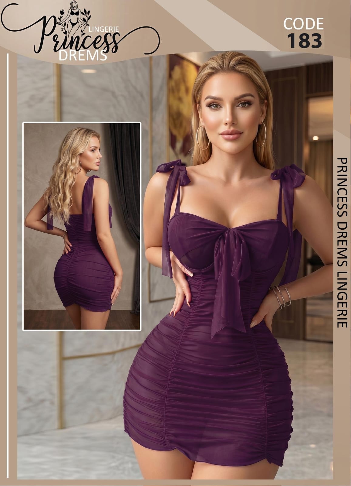 183 — One Size (Up to 80 kg) / Dark Purple (Dark Purple)