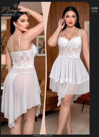435 — White / One Size (Up to 85 kg) (White)