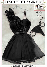 222 — Black / One Size (Up to 85 kg) (Black)