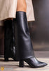 S1436 black 2-in-1 boots
