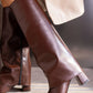 S1436 brown 2-in-1 boots