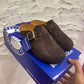 SHZ_1 — Brown buckle slip-on clogs pair view, 37, 38, 39, 40, 41 (Brown)