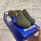 SHZ_1 — Olive buckle slip-on clogs pair view, 37, 38, 39, 40, 41 (Olive)