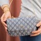 Wm08 — Blue patterned chain-strap bag front (Blue)