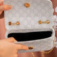 Wm08 — Light Grey patterned chain-strap bag interior (Light Grey)