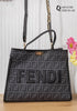 X199 — Grey patterned top-handle tote front, 34 × 26 (Grey)