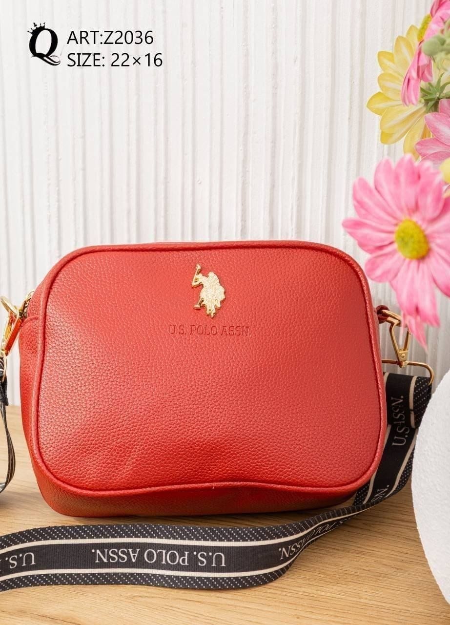 Z2036 — Brick Red crossbody bag, 22 × 16 (Brick Red)