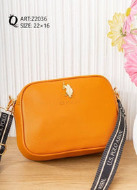 Z2036 — Orange crossbody bag, 22 × 16 (Orange)