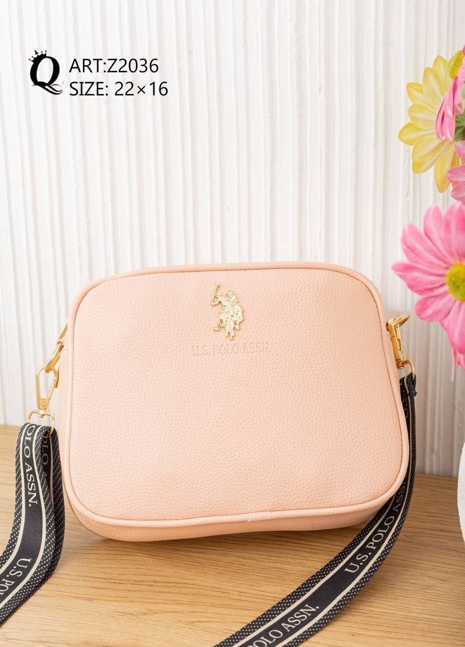 Z2036 — Peach crossbody bag, 22 × 16 (Peach)