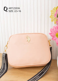 Z2036 — Peach crossbody bag, 22 × 16 (Peach)