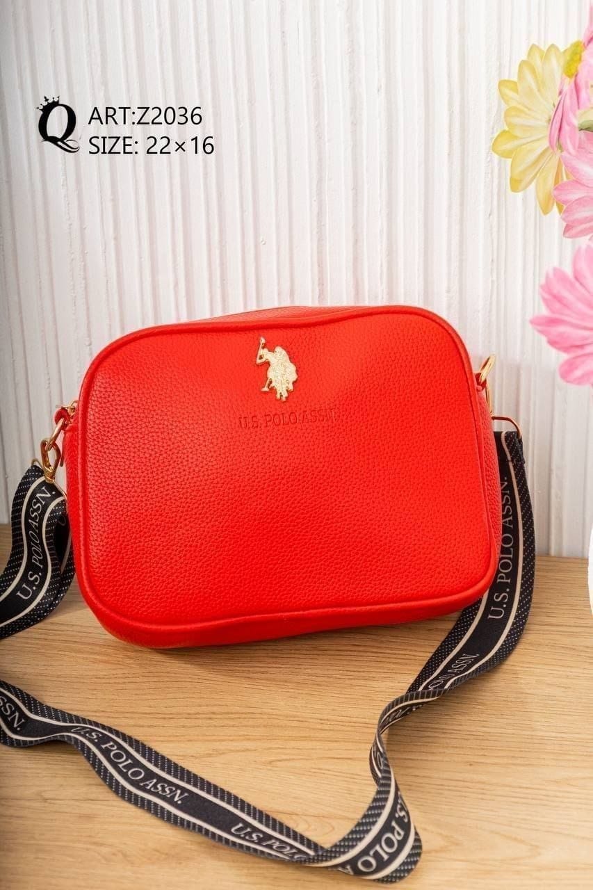 Z2036 — Red crossbody bag, 22 × 16 (Red)